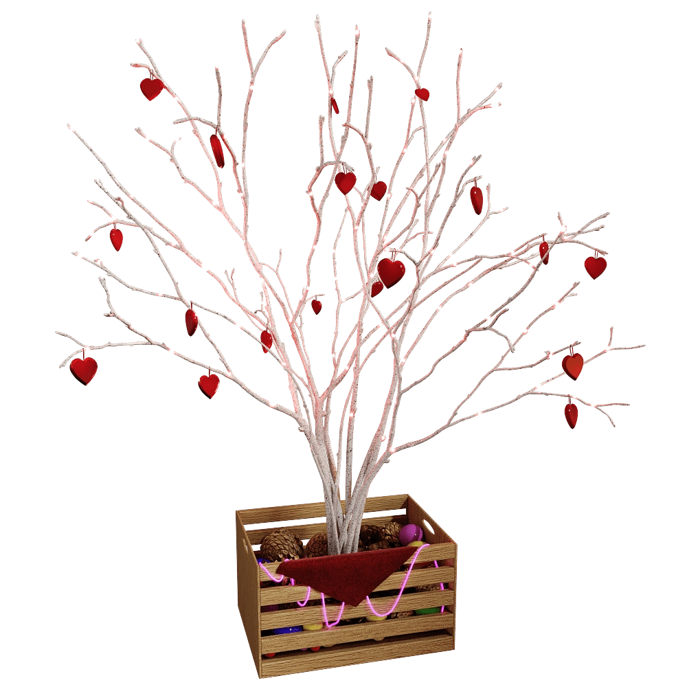 decoration – Valentine’s Tree 3D Model