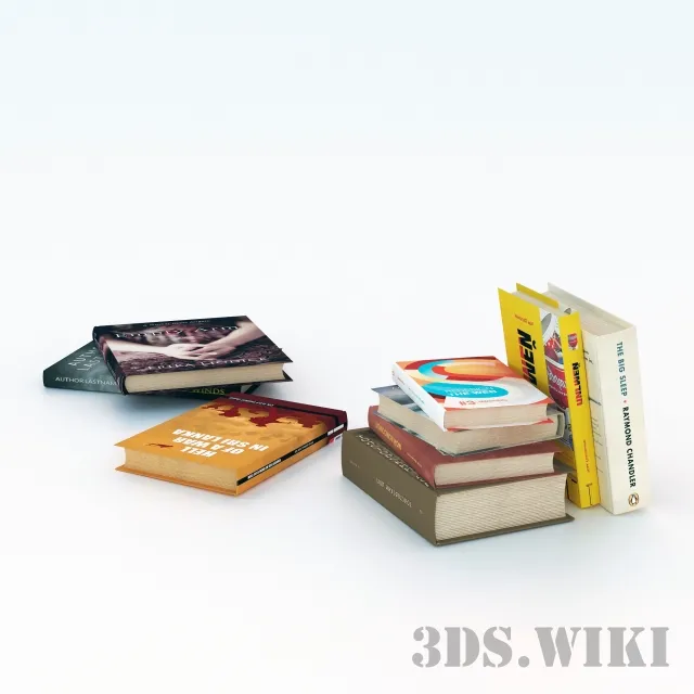 decoration – Various books for the interior 3D Model decoration – Various books for the interior 3D Model