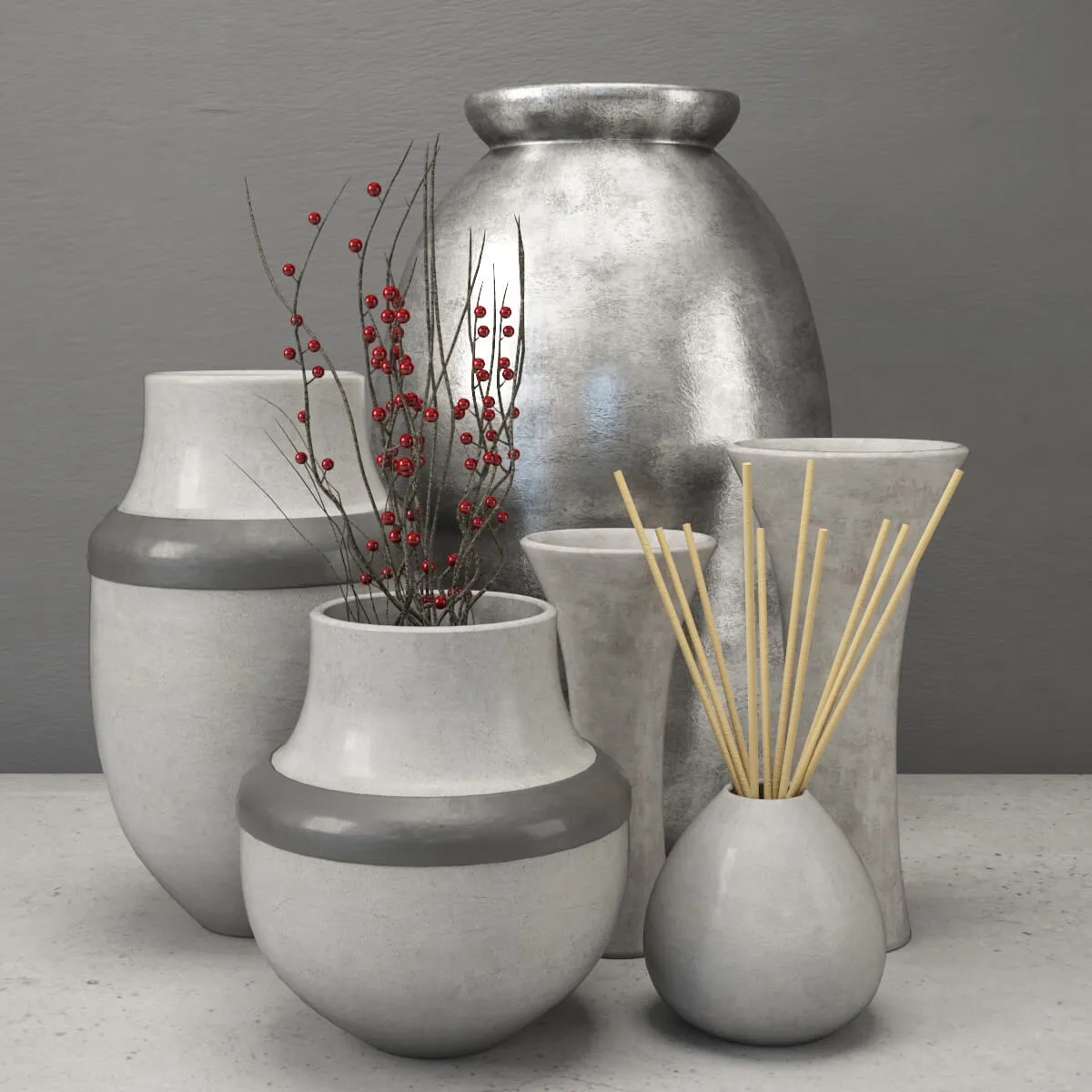 decoration – Vase Collection 4 3D Model