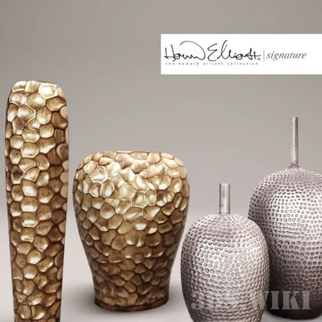 decoration – Vase set by  Howard Elliott 3D Model