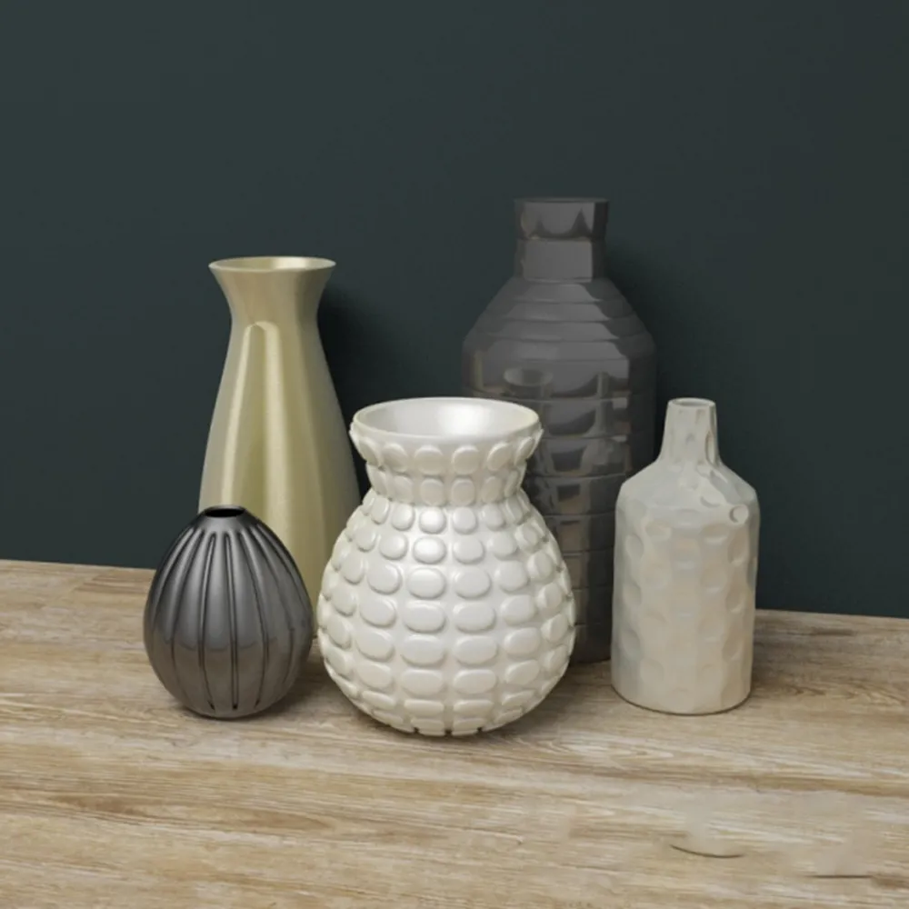 decoration – Vases of different shapes 3D Model
