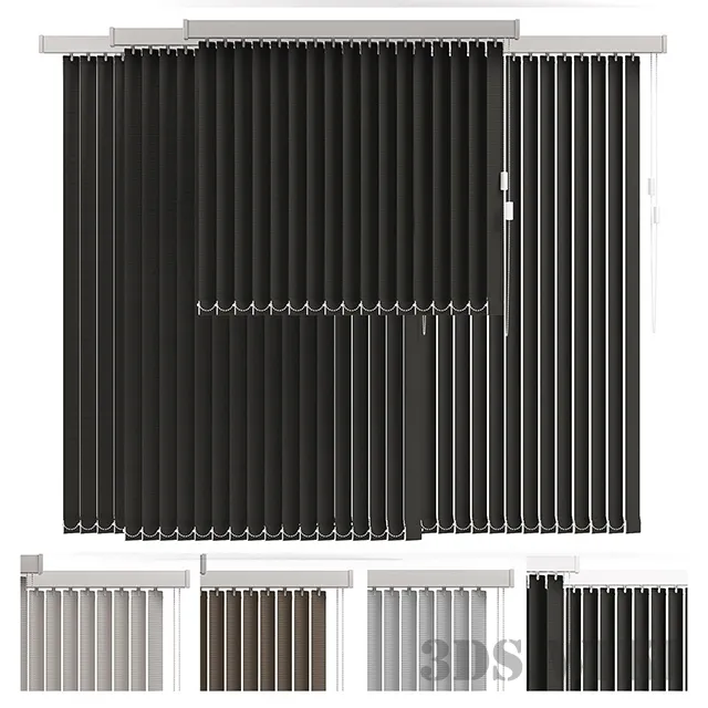 decoration – Vertical blinds 3D Model decoration – Vertical blinds 3D Model