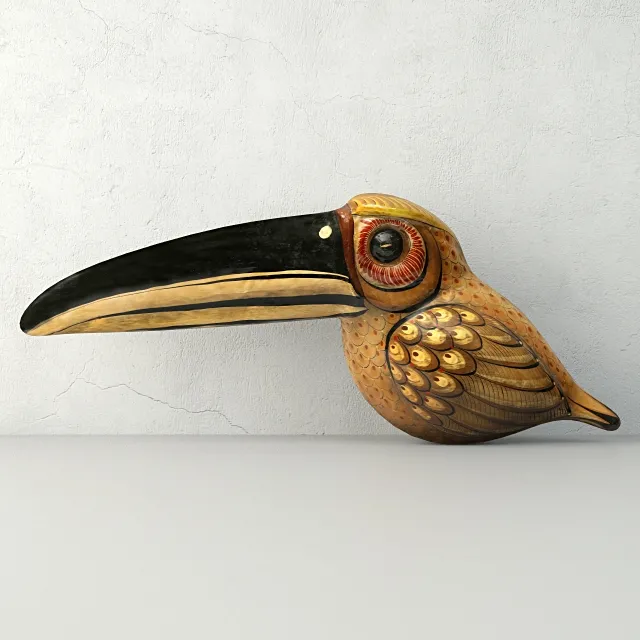 decoration – Vintage Paper Mache Toucan 3D Model decoration – Vintage Paper Mache Toucan 3D Model