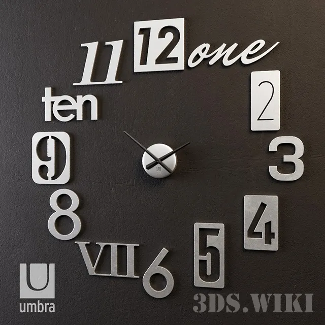 decoration – Wall clock Numbra 3D Model decoration – Wall clock Numbra 3D Model