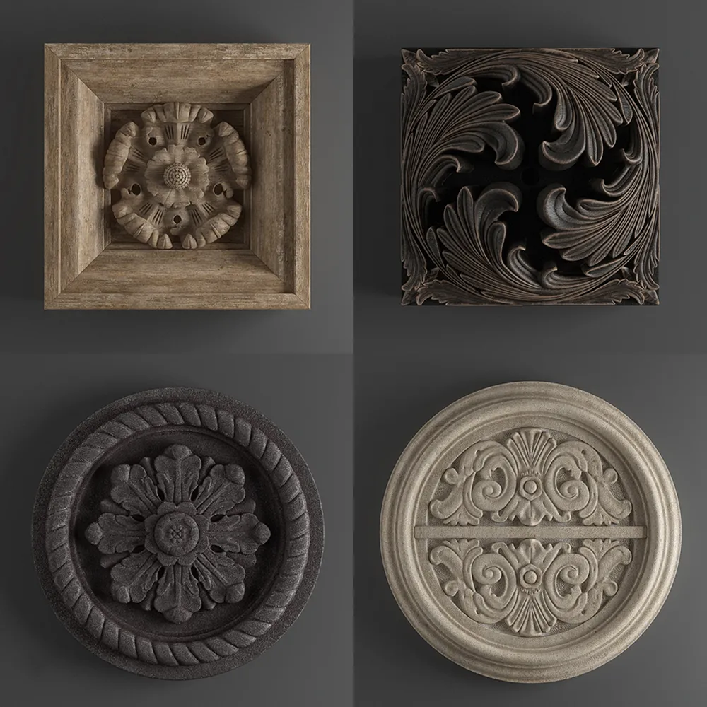 decoration – Wall decors collections 6 3D Model decoration – Wall decors collections 6 3D Model