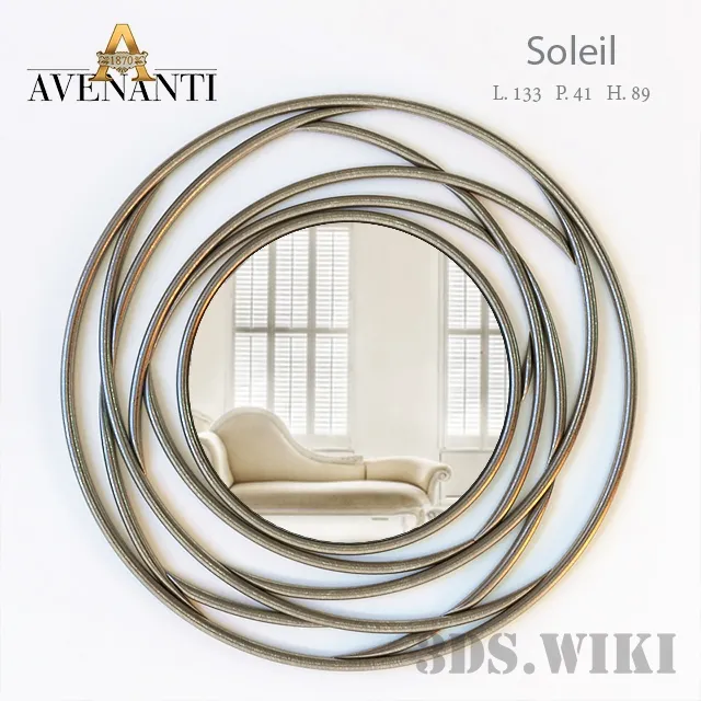 decoration – Wall mirror Avenanti Soleil 3D Model