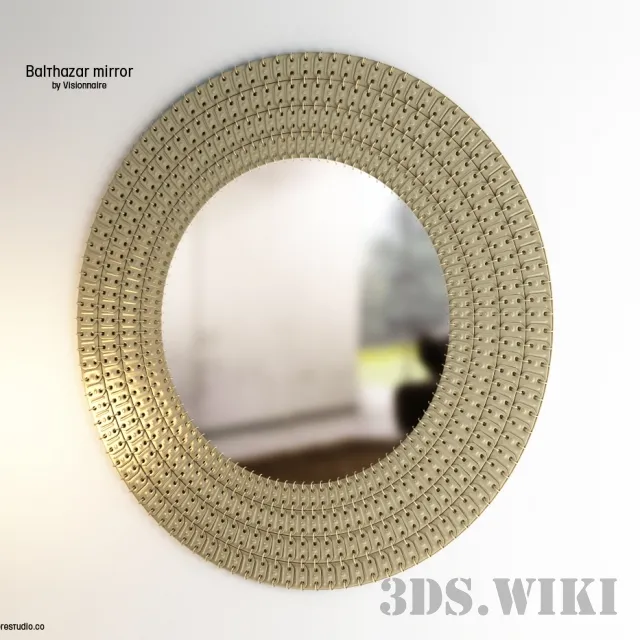 decoration – Wall mirror Balthazar IPE Cavalli (Visionnaire) 3D Model