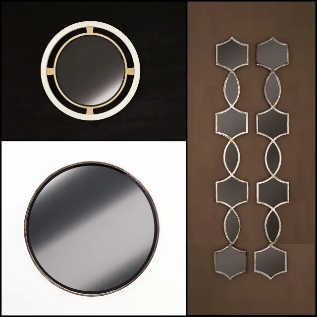 decoration – Wall mirror (Collection №9) 3D Model