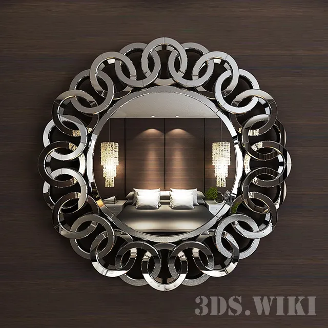 decoration – Wall mirror Ruvian 3D Model