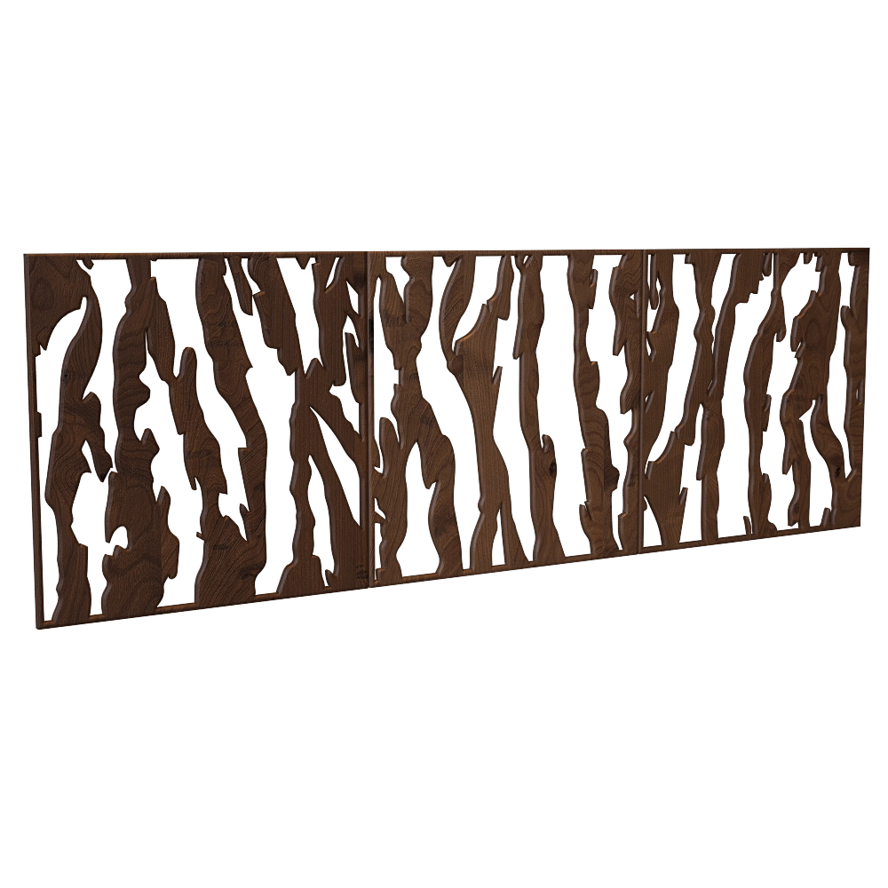 decoration – Wall panel Bark 3D Model