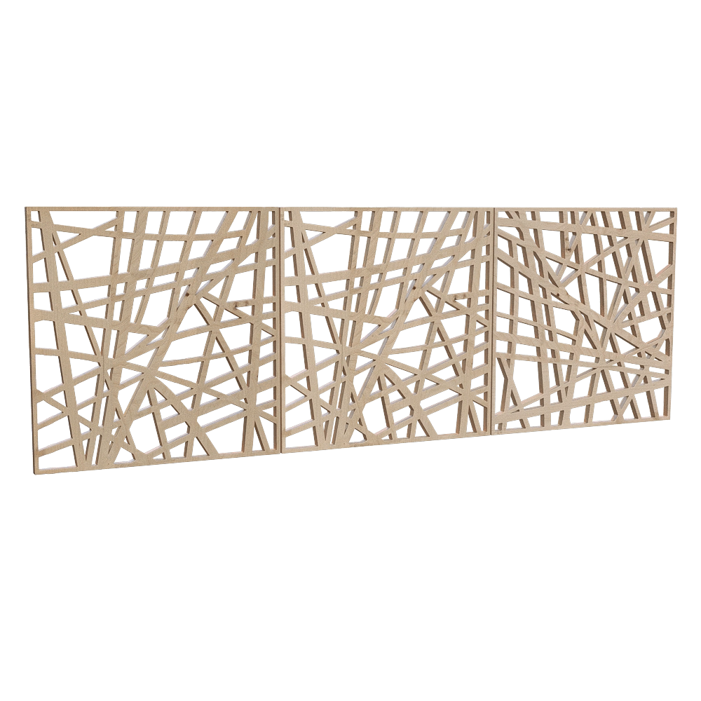 decoration – Wall panel Straw 3D Model