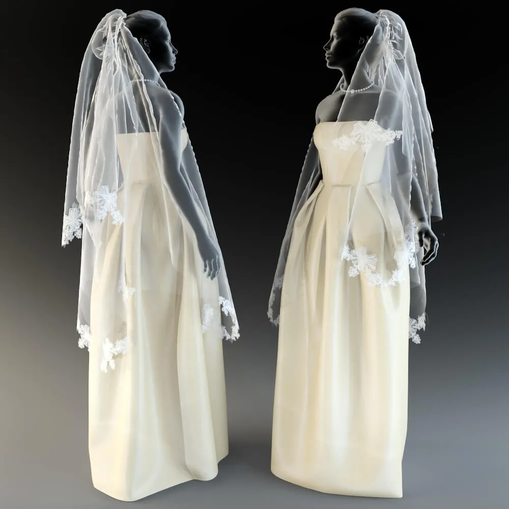 decoration – Wedding Dress 3D Model
