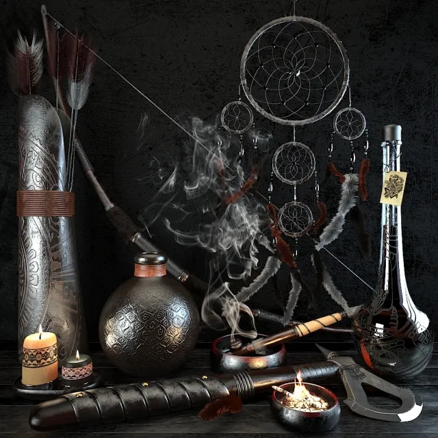 decoration – West indian set 3D Model