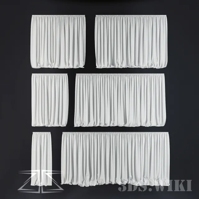 decoration – White tulle 3D Model decoration – White tulle 3D Model