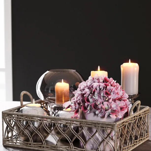 decoration – Wicker tray 3D Model