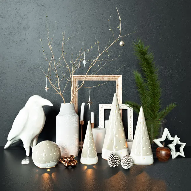 decoration – Winter set 2 3D Model