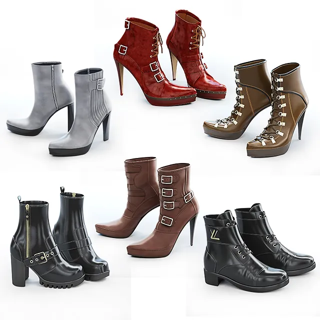 decoration – Women boots 2 3D Model