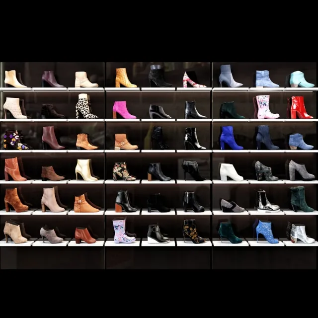 decoration – Women_shoes_shop 3D Model