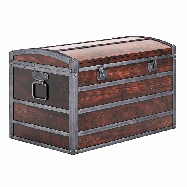 decoration – Wooden Chest 3D Model