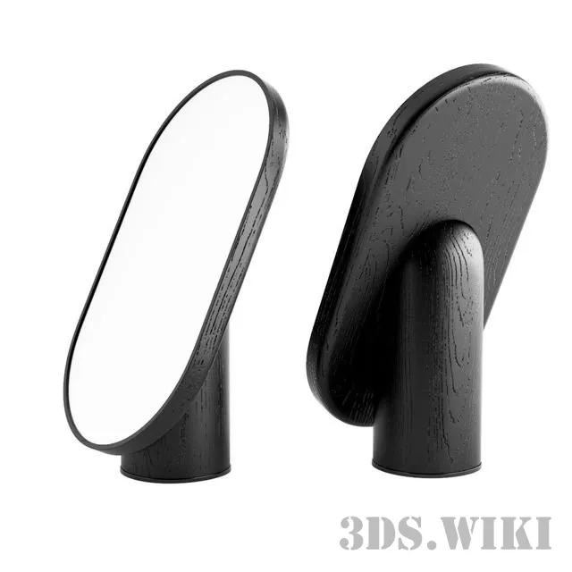 decoration – Woodturn Black mirror 3D Model decoration – Woodturn Black mirror 3D Model