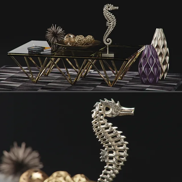 decoration – Z Gallerie Decor Set 3D Model