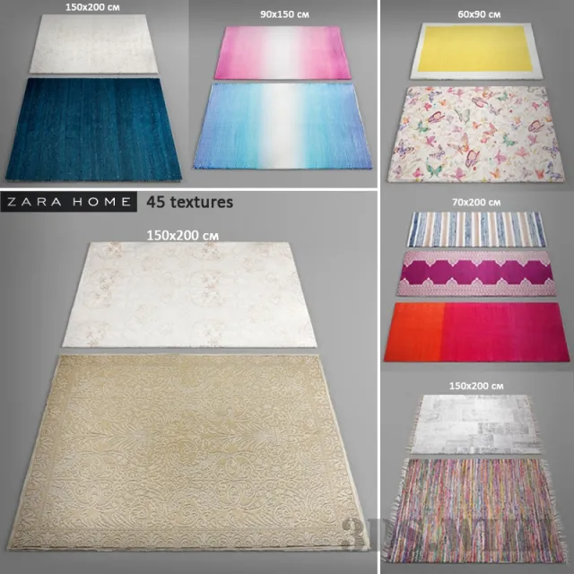 decoration – Zara Home Carpet Collection 3D Model decoration – Zara Home Carpet Collection 3D Model