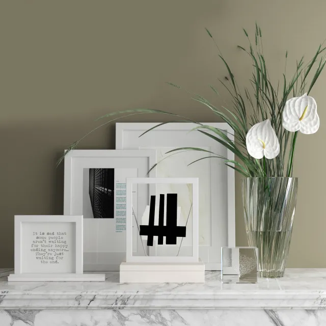 decoration – Zara Home Decorative set 3D Model