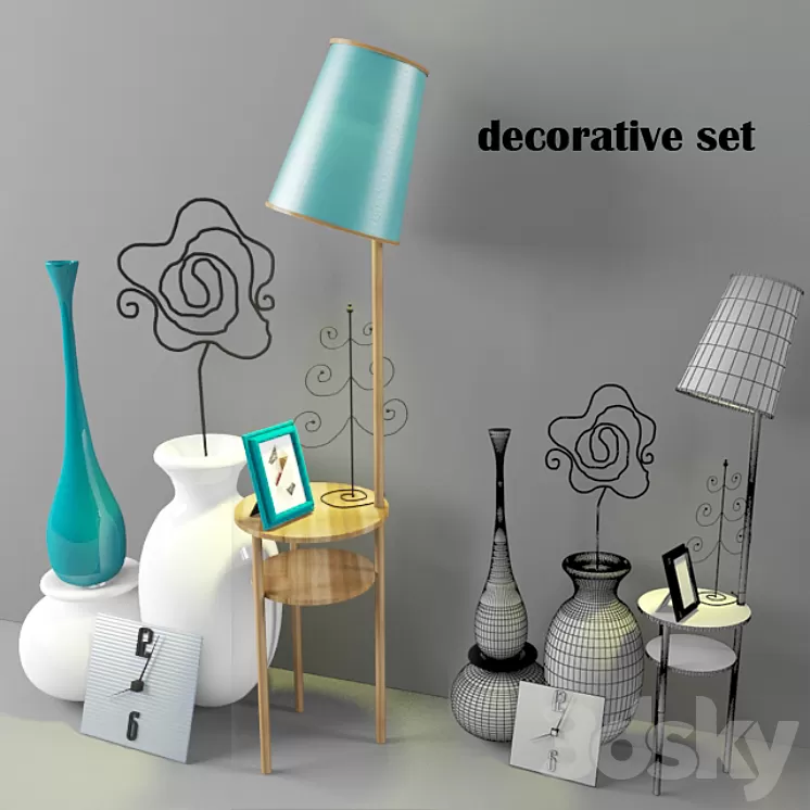 Decorativ set 3D Model