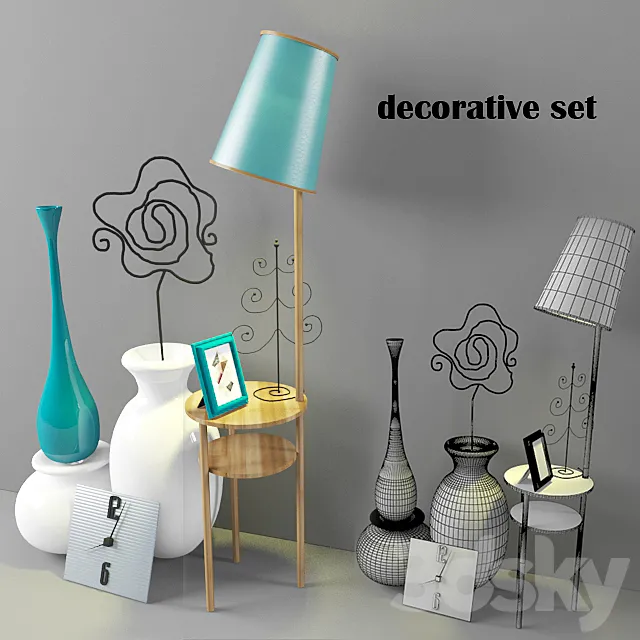 Decorativ set 3DModel Decorativ set 3DModel
