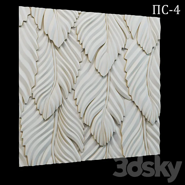 Decorative 3D panel PS-4 3D Model