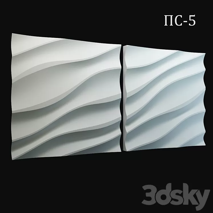 Decorative 3D panel PS-5 3D Model
