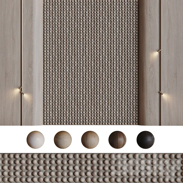 Decorative 3D wall panel 015 Pattern 3D Model