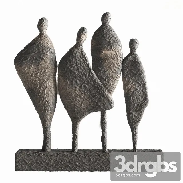 Decorative Abstract Sculpture 3D Model Download
