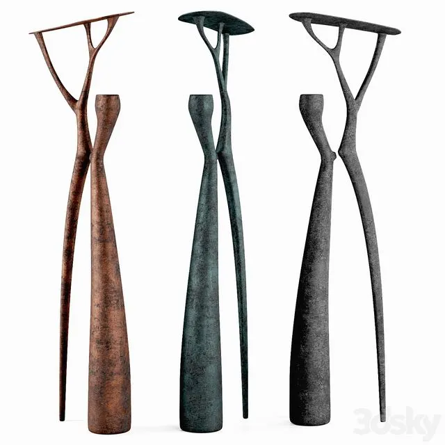 Decorative abstract sculpture 3D Model