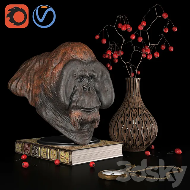 Decorative Art Set 01 3DModel