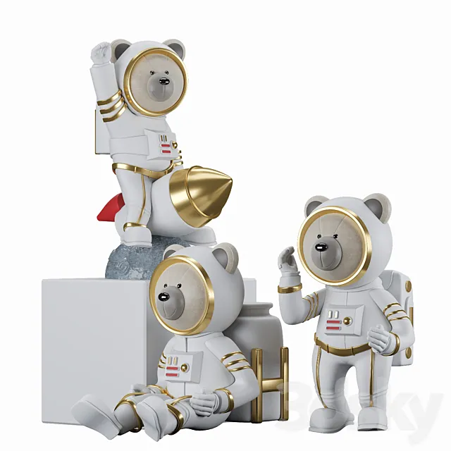 Decorative Astronaut 3DModel Decorative Astronaut 3DModel