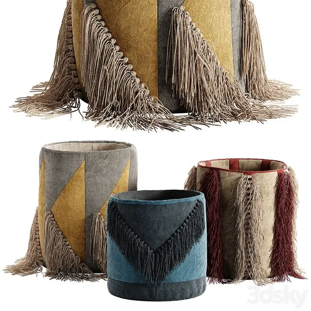 Decorative baskets 3D Model