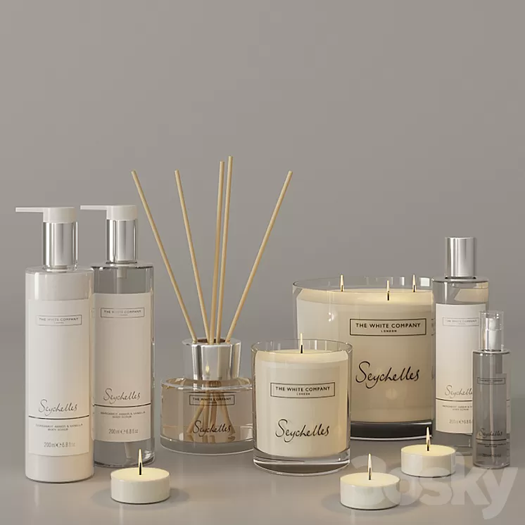 Decorative bathroom set 3D Model