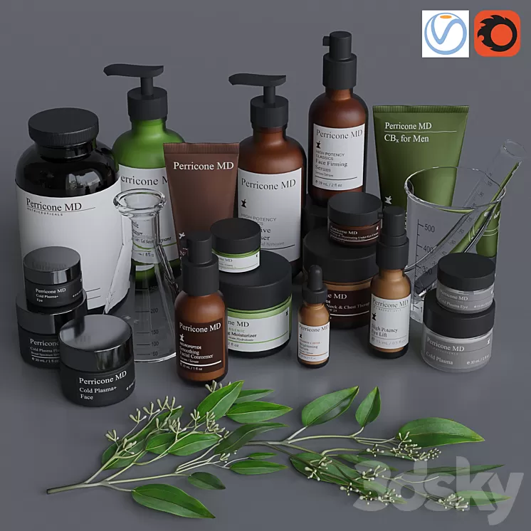 Decorative bathroom set 4 3D Model