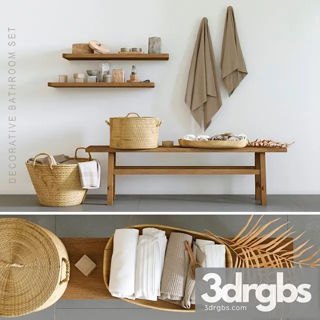 Decorative Bathroom Set 5 2 (2) 3D Model Download