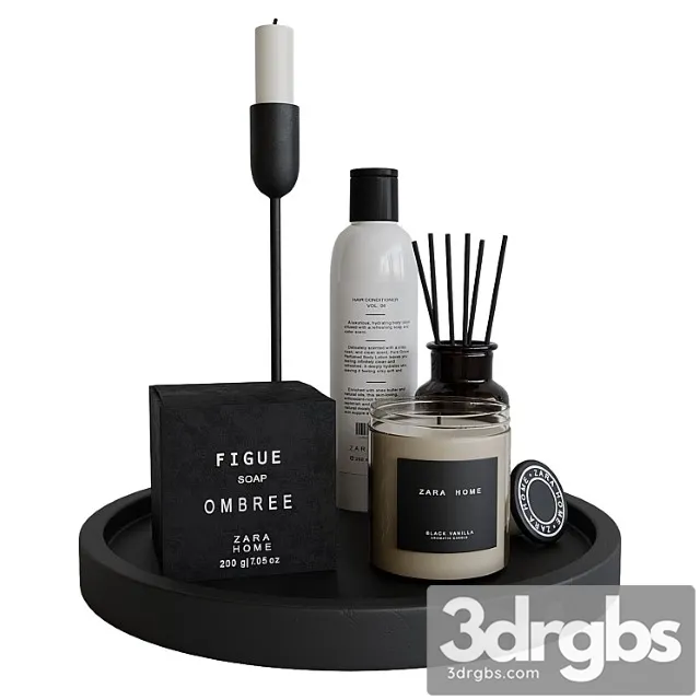 Decorative Bathroom Set 5 2 3D Model Download