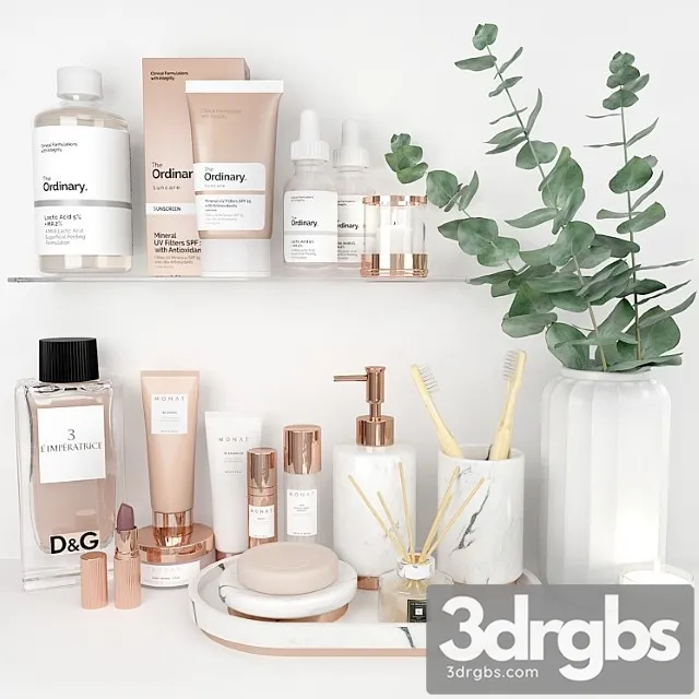 Decorative bathroom set rose gold Decorative bathroom set rose gold