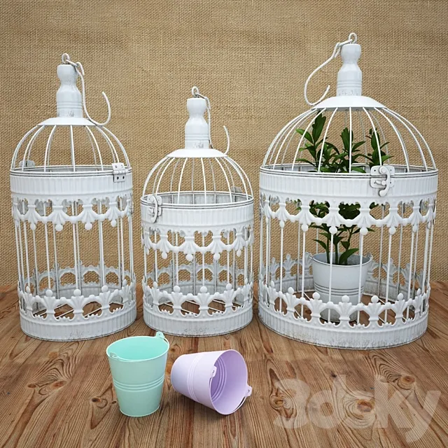 Decorative Bird Cage 3D Model Decorative Bird Cage 3D Model