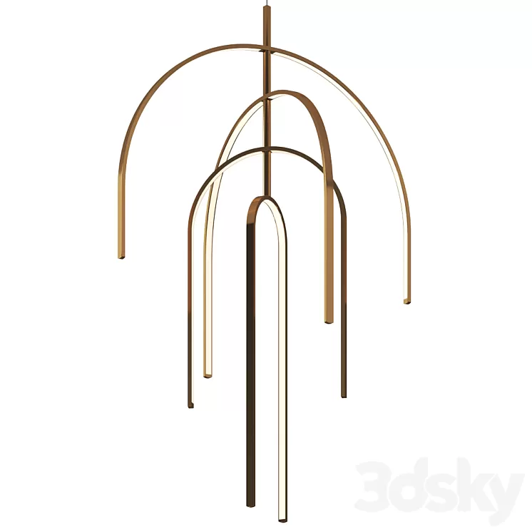 Decorative by Alphabet by Zambelis Pendant Lamp 3D Model Free Download