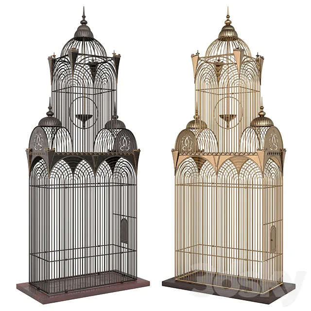 Decorative Cage 3D Model Decorative Cage 3D Model