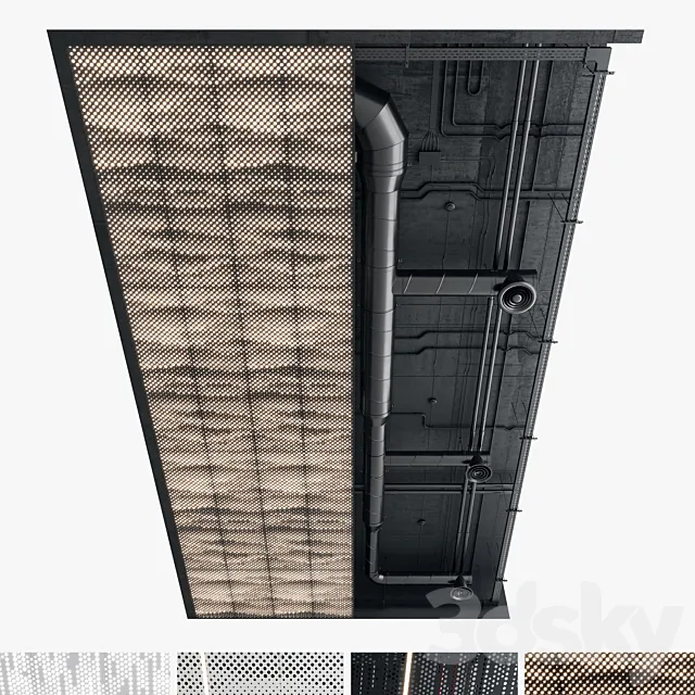 Decorative Ceiling set 02 3D Model Decorative Ceiling set 02 3D Model