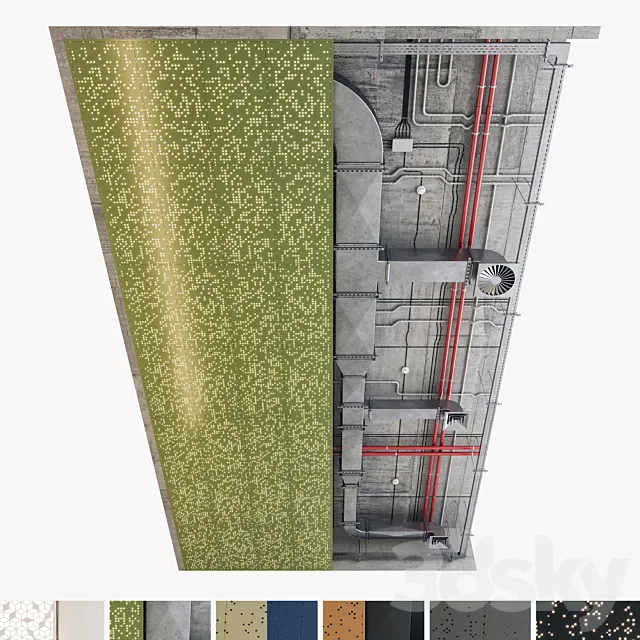 Decorative Ceiling Set 05 3D Model Decorative Ceiling Set 05 3D Model