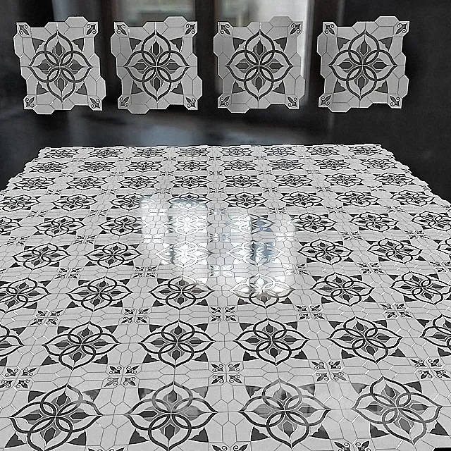 Decorative ceramic tile 3D Model Decorative ceramic tile 3D Model