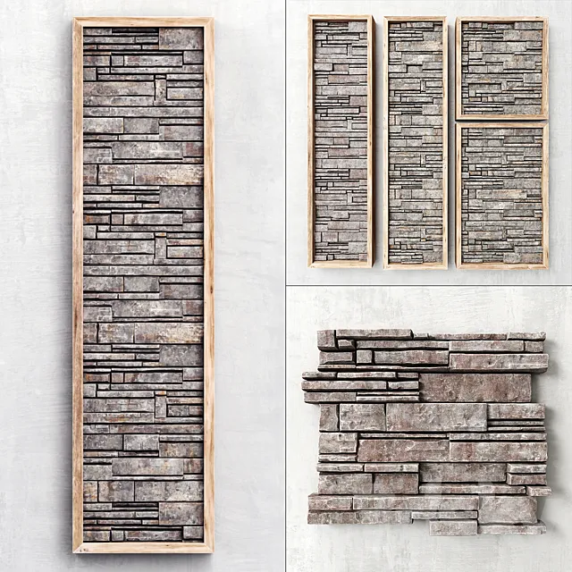 Decorative clinker brick 3D Model Decorative clinker brick 3D Model