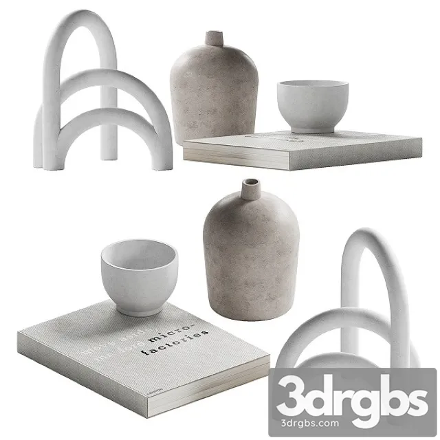 Decorative Coffee Table Set 17 3D Model Download